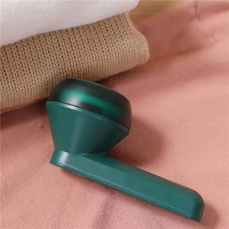 Rechargeable Fabric Shaver Clothes Lint Remover Home Use Fuzz Pill Bobble Trimmer - Green