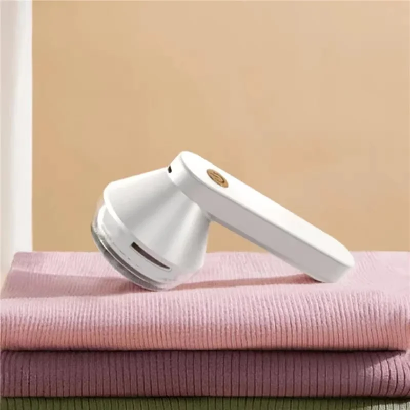 Rechargeable Fabric Shaver Clothes Lint Remover Home Use Fuzz Pill Bobble Trimmer - White