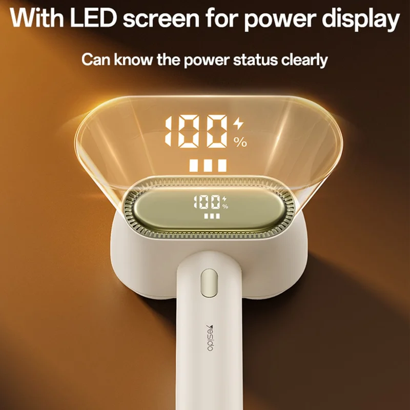 YESIDO EC20 Goleniarka do tkanin z podwójną głowicą z wyświetlaczem LED, 12 ostrzy, elektryczna maszyna do usuwania pills, goleniarka do pills