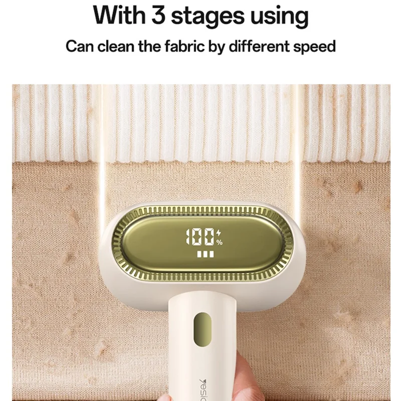 YESIDO EC20 Goleniarka do tkanin z podwójną głowicą z wyświetlaczem LED, 12 ostrzy, elektryczna maszyna do usuwania pills, goleniarka do pills