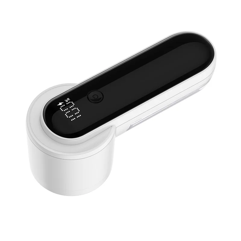 Q33 3-Speed Adjustable Type-C Fur Ball Trimmer with LED Display for Clothing Care - White