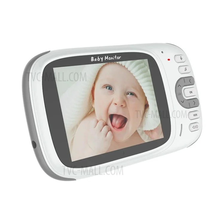 VB609 3.2 inch LCD Video Baby Monitor 2 Way Voice Talk Temperature Monitoring Night Vision Baby Security Camera - US Plug