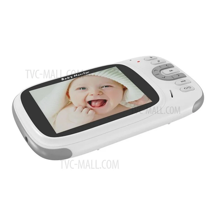 VB609 3.2 inch LCD Video Baby Monitor 2 Way Voice Talk Temperature Monitoring Night Vision Baby Security Camera - US Plug