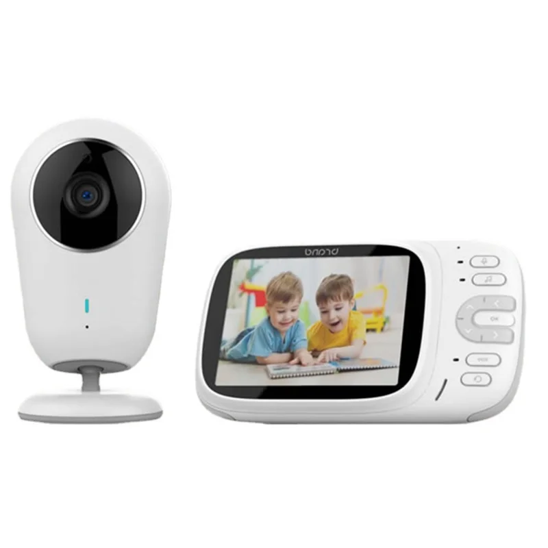 VB609 3.2 inch LCD Video Baby Monitor 2 Way Voice Talk Temperature Monitoring Night Vision Baby Security Camera - AU Plug