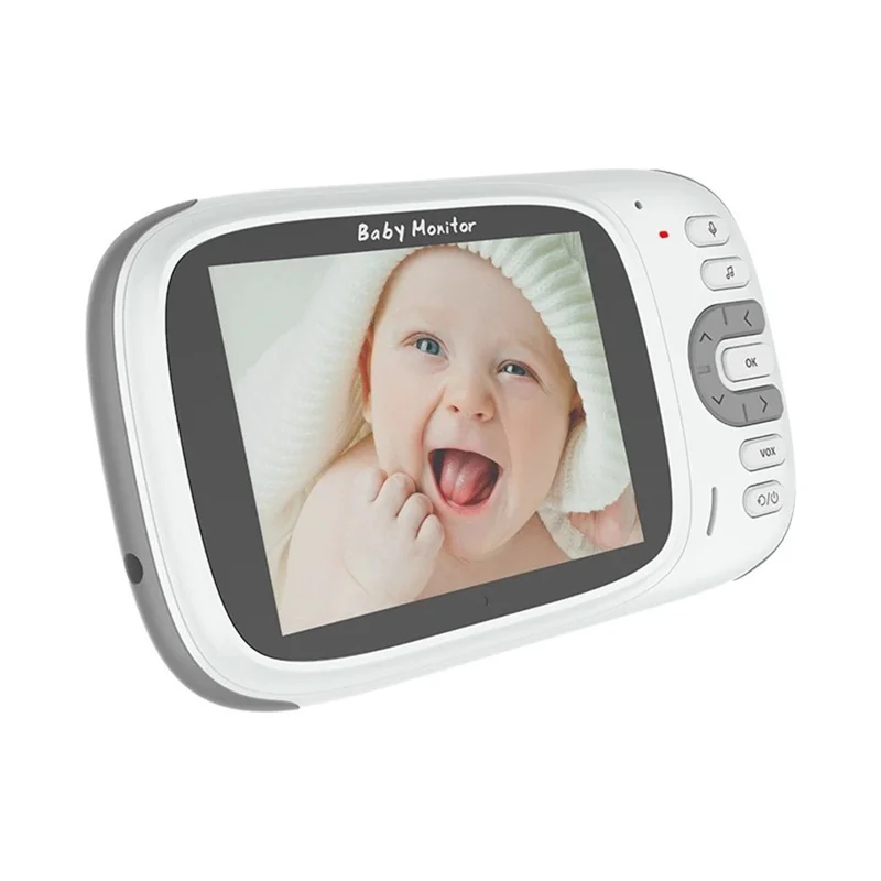 VB609 3.2 inch LCD Video Baby Monitor 2 Way Voice Talk Temperature Monitoring Night Vision Baby Security Camera - AU Plug
