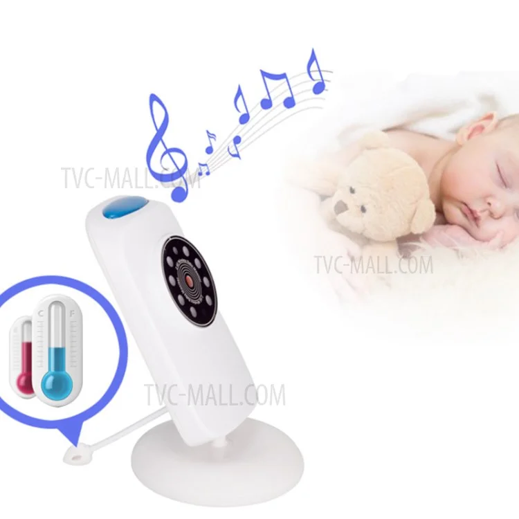 GB101 2.4 inch LCD Video Baby Monitor Wireless 2 Way Voice Intercom Baby Security Camera - UK Plug
