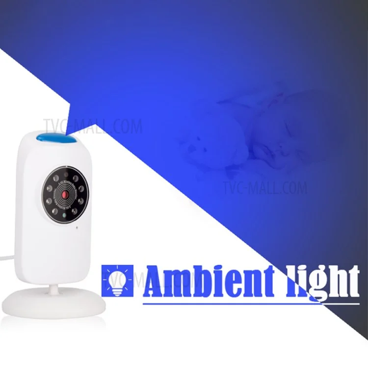 GB101 2.4 inch LCD Video Baby Monitor Wireless 2 Way Voice Intercom Baby Security Camera - UK Plug