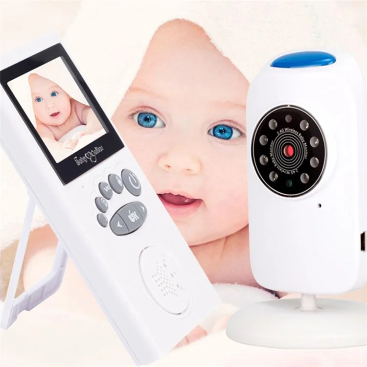 GB101 2,4-Zoll-LCD-Babymonitor mit Wireless-2-Wege-Gegensprechanlage und Sicherheitskamera - EU-Stecker