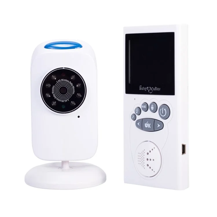 GB101 2,4-Zoll-LCD-Babymonitor mit Wireless-2-Wege-Gegensprechanlage und Sicherheitskamera - EU-Stecker