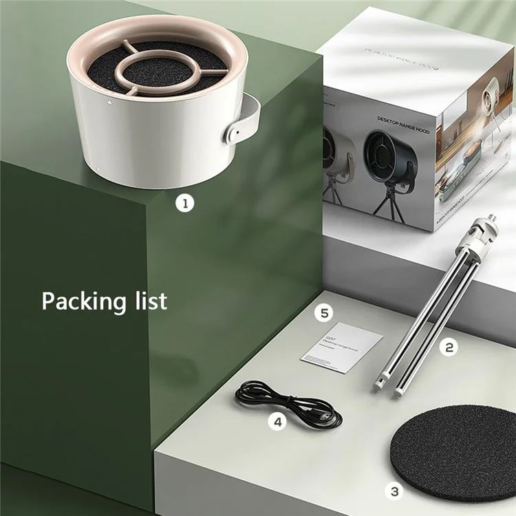Hotte de cuisine portable et extérieure Mini Range - Noir Gris
