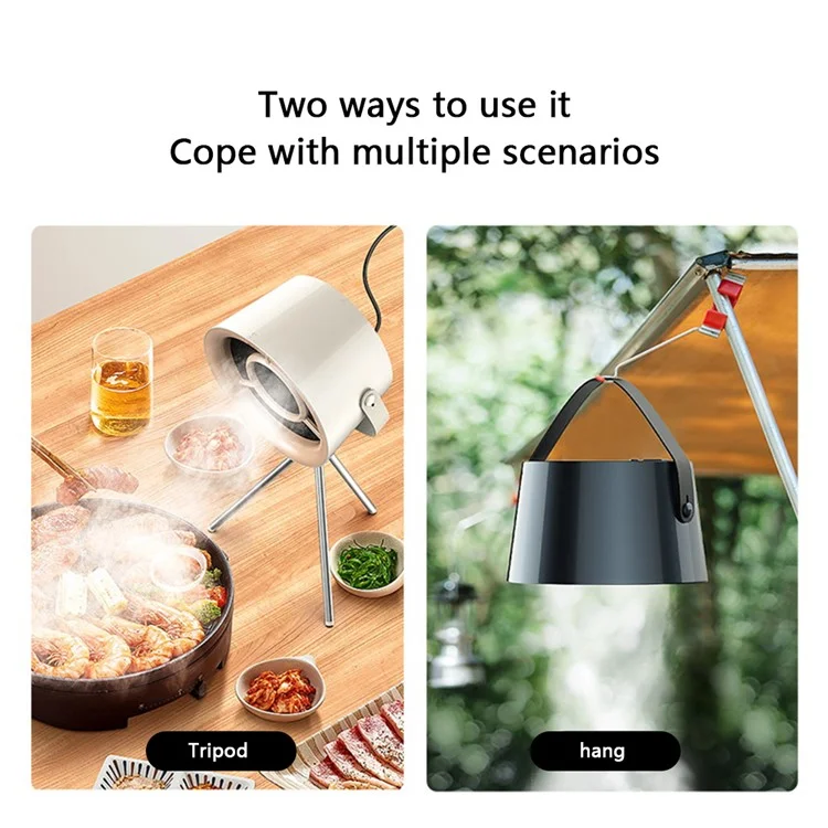 Hotte de cuisine portable et extérieure Mini Range - Noir Gris