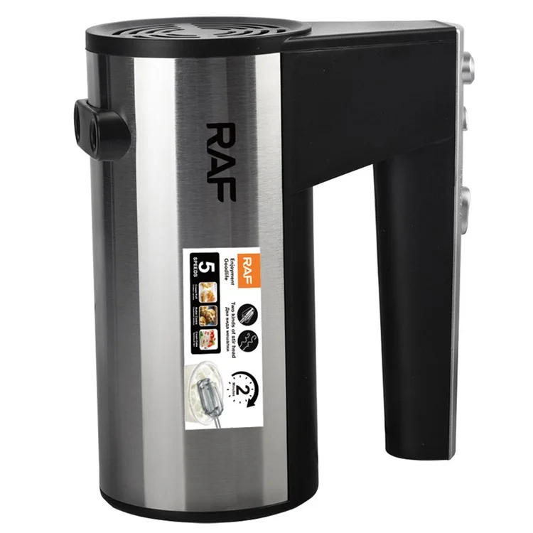 RAF R.6629 450W Egg Beater 5 Speed Manuale elettrico Mixer con base di stoccaggio, spina EU (senza BPA, No FDA)