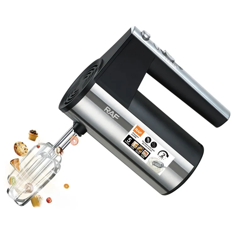 RAF R.6629 450W Egg Beater 5 Speed Manuale elettrico Mixer con base di stoccaggio, spina EU (senza BPA, No FDA)