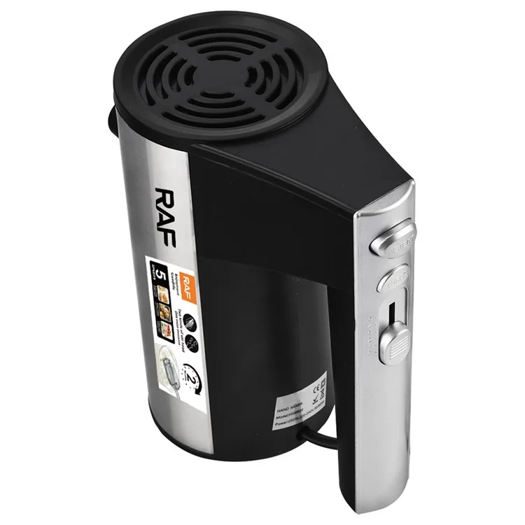 RAF R.6629 450W Egg Beater 5 Speed Manuale elettrico Mixer con base di stoccaggio, spina EU (senza BPA, No FDA)