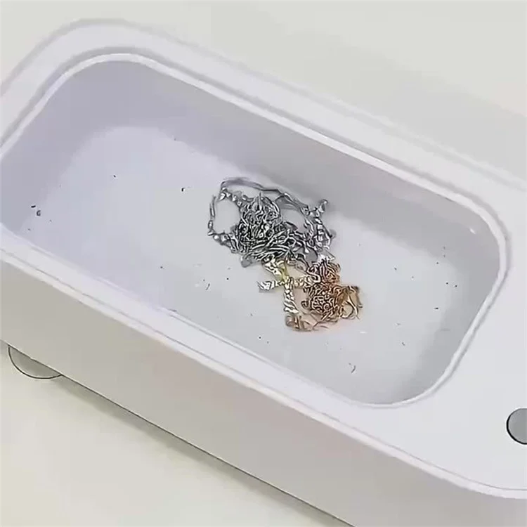 S700 Glasses Ultrasonic Cleaning Machine Vibration Cleaner Jewelry Washing Tool - White