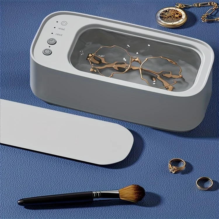 S700 Glasses Ultrasonic Cleaning Machine Vibration Cleaner Jewelry Washing Tool - White
