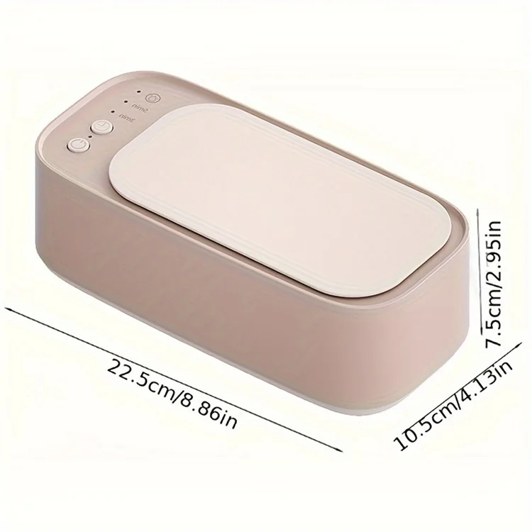 S700 Glasses Ultrasonic Cleaning Machine Vibration Cleaner Jewelry Washing Tool - White