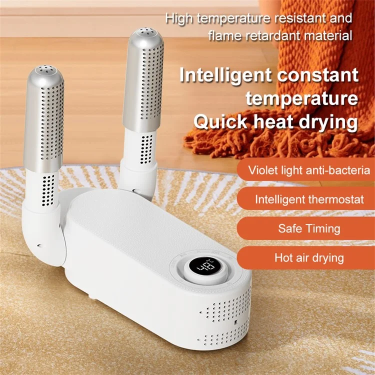 Essiccatore di scarpe intelligente ML-X1 con rastrelliera regolabile e guanti, con display LED