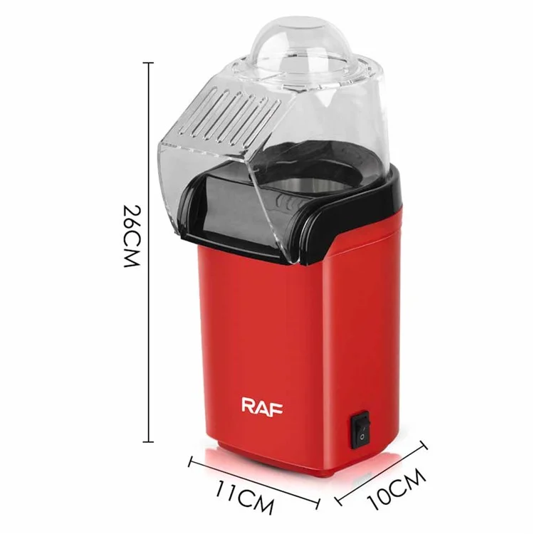 RAF R.9014 EU Adapter Fast Hot Air Popcorn Popper DIY Popcorn Maker with Measuring Cup (Kein FDA, BPA-frei)