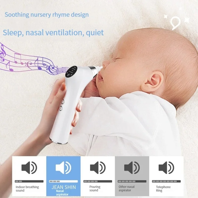 Baby Nasal Aspirator Home Electric Nose Aspirator Silicone Toddler Nose Sucker