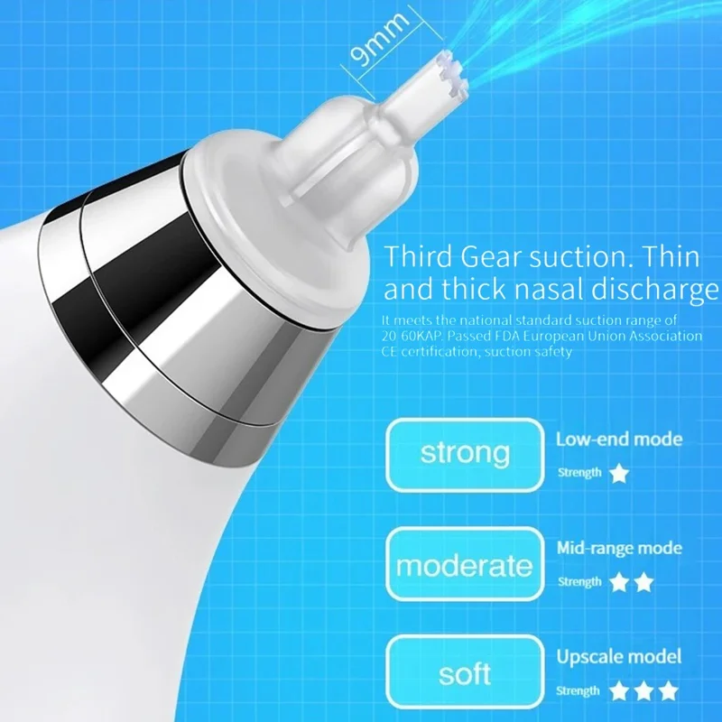 Baby Nasal Aspirator Home Electric Nose Aspirator Silicone Toddler Nose Sucker