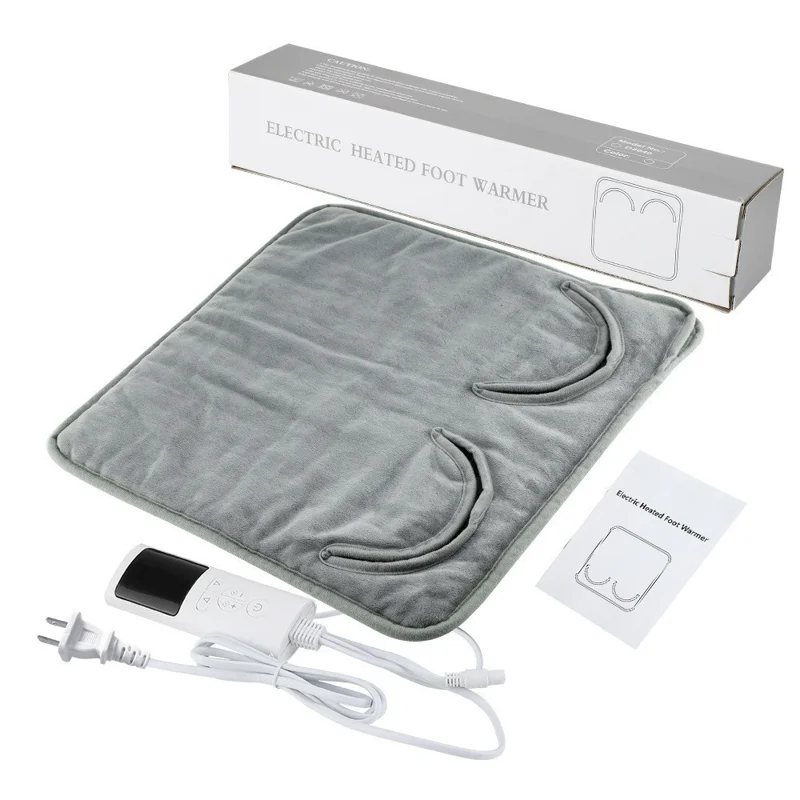 Winter Electric Feet Warmer 9 Gears Adjustable Foot Warming Mat Heating Pad with Timer - US Plug