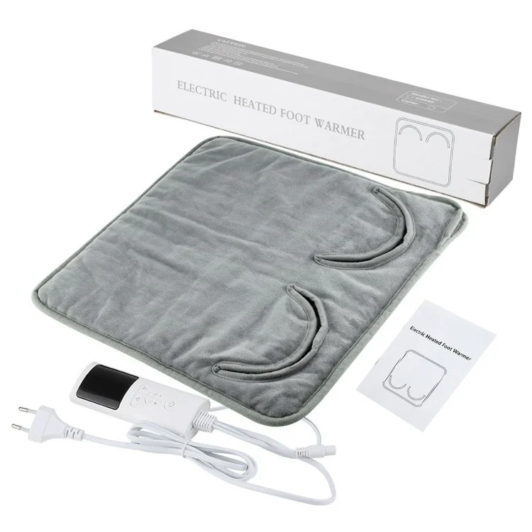 Winter Electric Feet Warmer 9 Gears Adjustable Foot Warming Mat Heating Pad with Timer - EU Plug