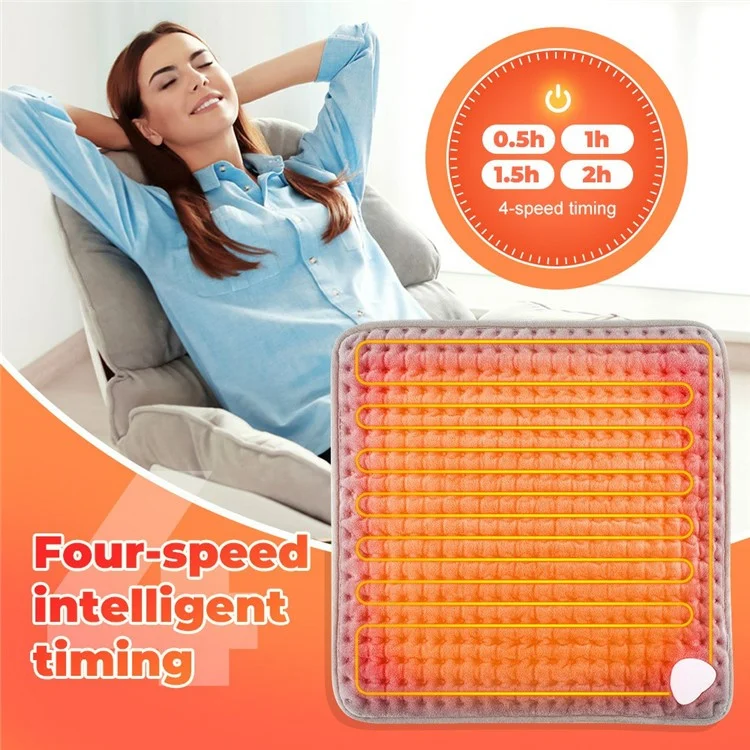 Winter Electric Feet Warmer 9 Gears Adjustable Foot Warming Mat Heating Pad with Timer - EU Plug