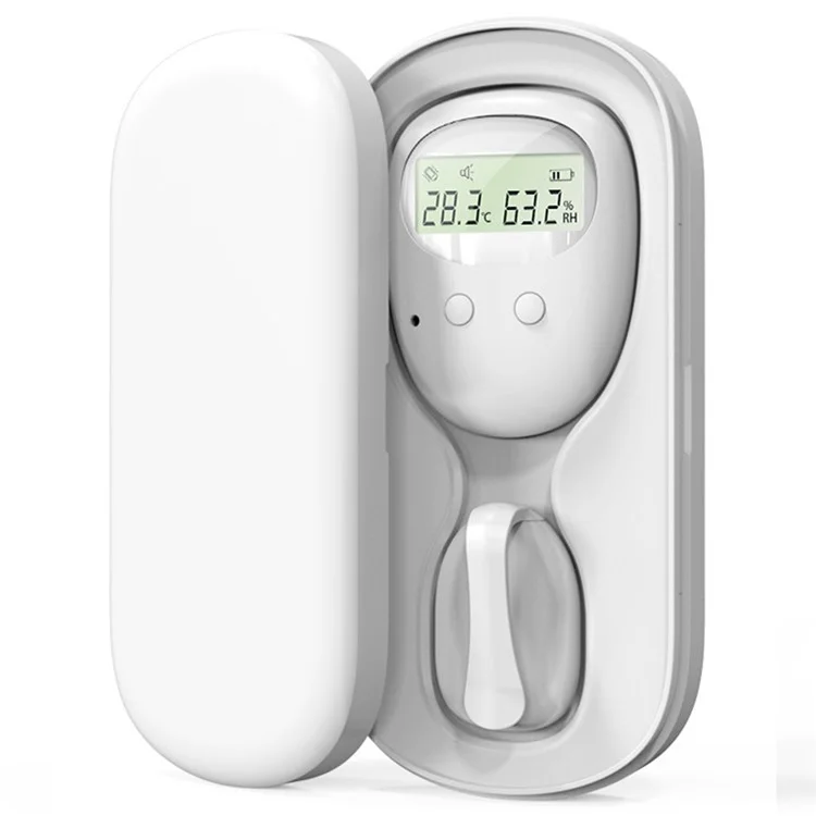 Wireless Bed Wetting Alarm Bedwetting Alarm with Charging Box Temperature / Humidity Display for Kids / Elderly