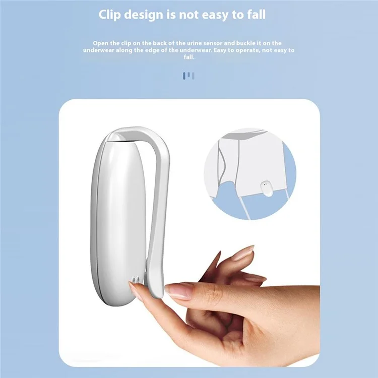 Wireless Bed Wetting Alarm Bedwetting Alarm with Charging Box Temperature / Humidity Display for Kids / Elderly