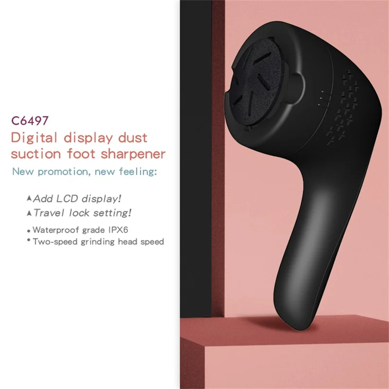 Electric Foot Callus Remover Digital Display Pedicure Device Exfoliating Foot Care Tool
