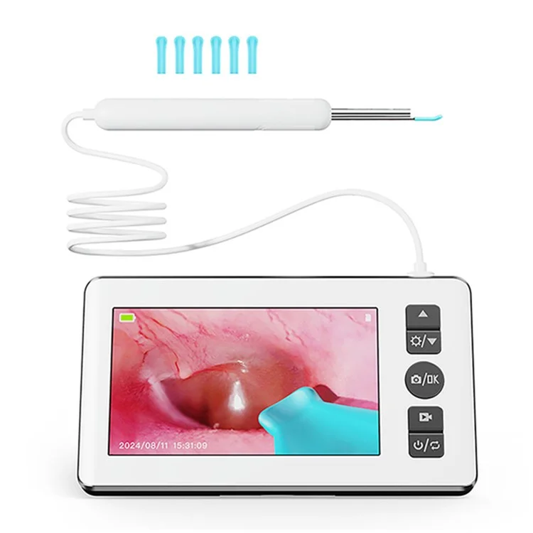 N18 HD Visual Ear Cleaning Endoscope Professional 4.3 Inch Screen Otoscope Ear Wax Removal Tool