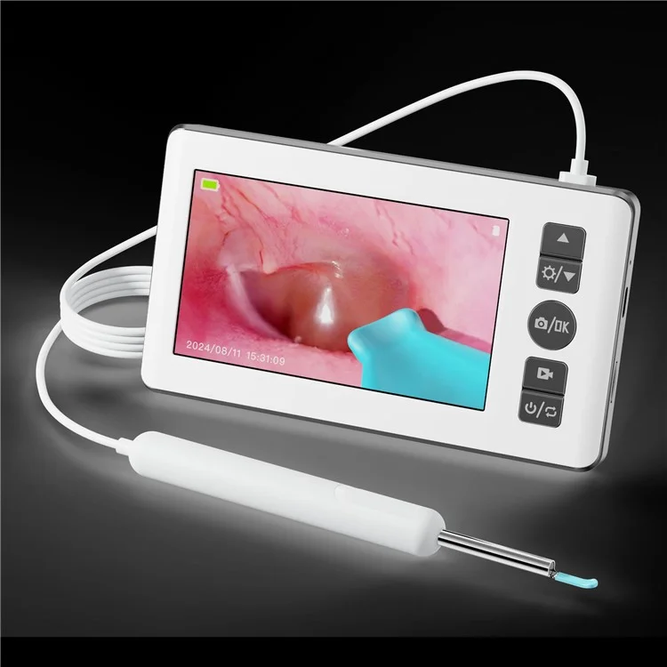 N18 HD Visual Ear Cleaning Endoscope Professional 4.3 Inch Screen Otoscope Ear Wax Removal Tool