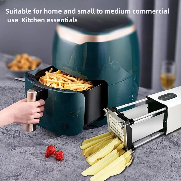Coupe-frites électrique automatique pour la cuisine, coupe-légumes (sans FDA, sans BPA) - Prise UE