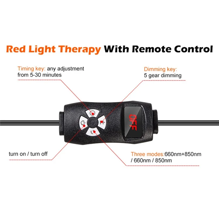 Einzelkopf-Infrarot-Physiotherapie-90-LED-Rotlichttherapie-Lampe mit verstellbarem Dreibeinstativ (EU-Stecker)