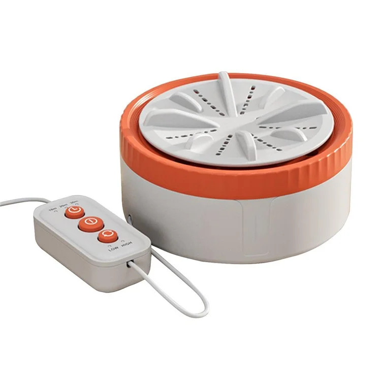 Lavadora mini portátil de 3 modos A19 para ropa interior y calcetines con temporizador para casa y viaje - Naranja