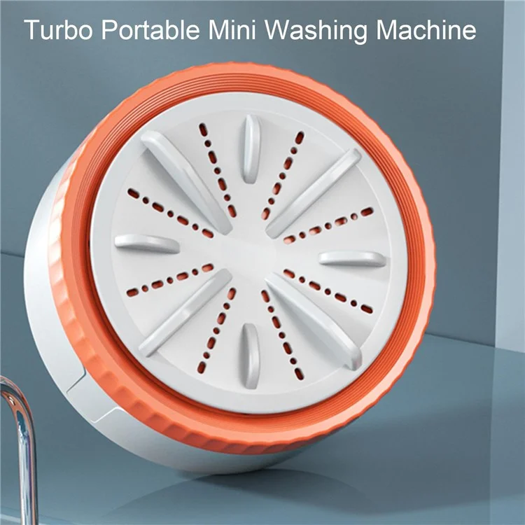 Lavadora mini portátil de 3 modos A19 para ropa interior y calcetines con temporizador para casa y viaje - Naranja