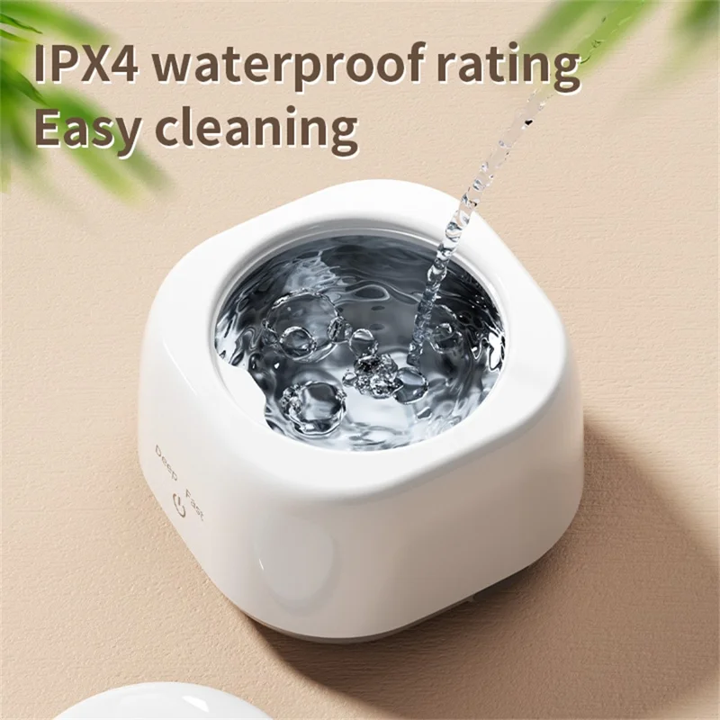 Ultrasonic Cleaner for Dentures  /  Jewelry  /  Watches UV Sterilizer Portable Household Cleaning Machine US Plug - White