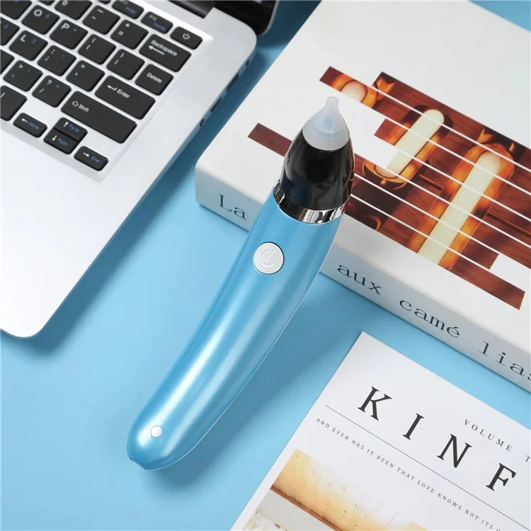 Baby Nasal Aspirator Electric Nose Cleaner for Newborns Infants Vacuum Suction Nose Cleaning Device - Blue