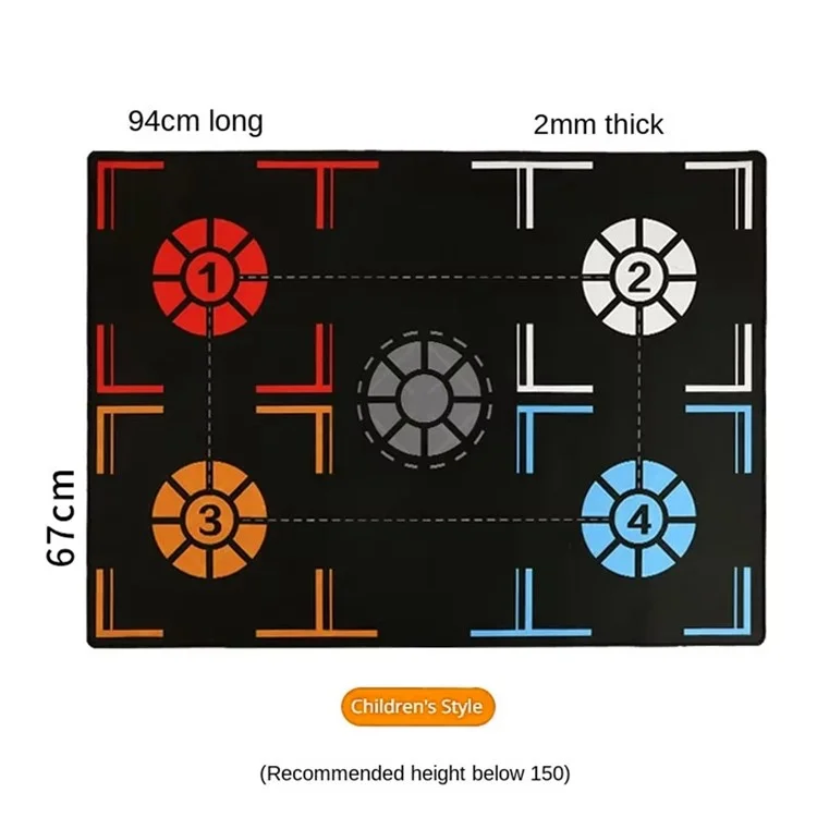 Basketball Training Mat Dribbling Ball Control Basketball Footstep Mat for Children Under 150cm