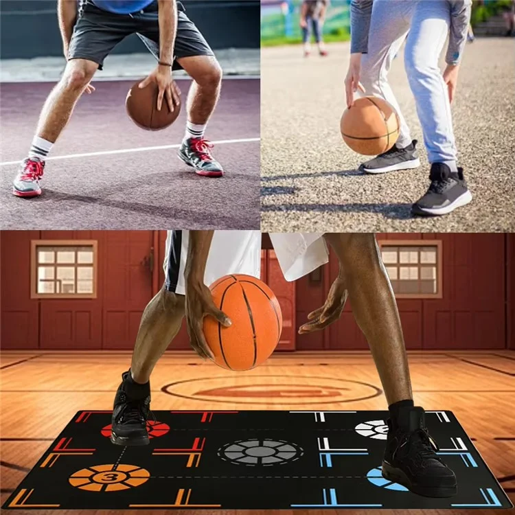 Basketball Training Mat Dribbling Ball Control Basketball Footstep Mat for Children Under 150cm