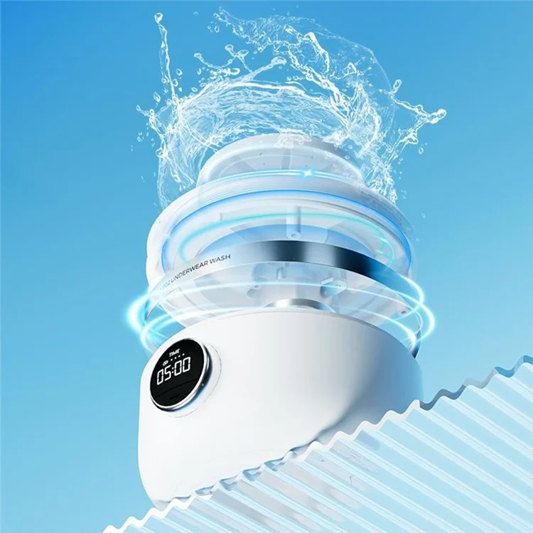 SANHUO YE02 Lavadora Portátil Mini de 1,2 L para Viajes Ropa Interior Calcetines Limpiadora Inalámbrica