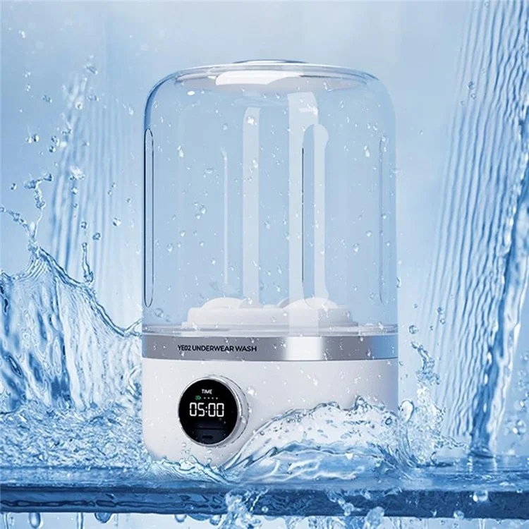 SANHUO YE02 Lavadora Portátil Mini de 1,2 L para Viajes Ropa Interior Calcetines Limpiadora Inalámbrica