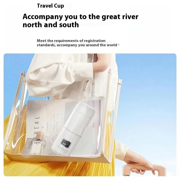 WXX-CT01 Portable Wireless Temperature Control Kettle 10000mAh Milk Warmer Travel Bottle for Baby Formula Preparation