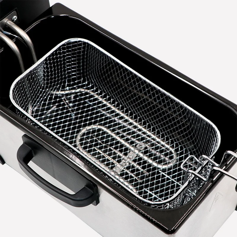 Friteuse électrique pour usage domestique et commercial - Beignets, frites, ailes de poulet (Sans BPA, Conforme aux normes) - Prise EU