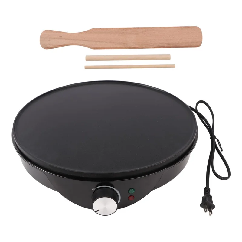 12 Inch Kitchen Electric Crepe Making Machine 220-240V Non Stick Pancake Griddle, EU Plug (BPA Free, No FDA)