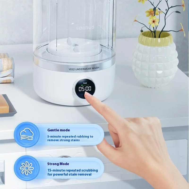 SANHUO Kabellose tragbare Wäsche-Tasse Mini-Waschmaschine für Unterwäsche und Socken