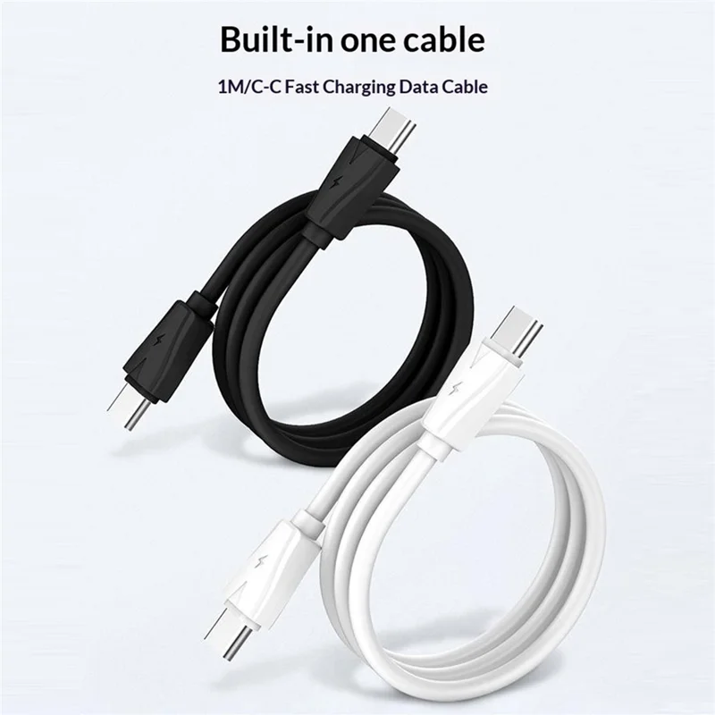 LDNIO Q2618 65W GaN Fast Charger Interchangeable Plugs USB-C PD Fast Charging Station for Laptop iPhone Android - Black