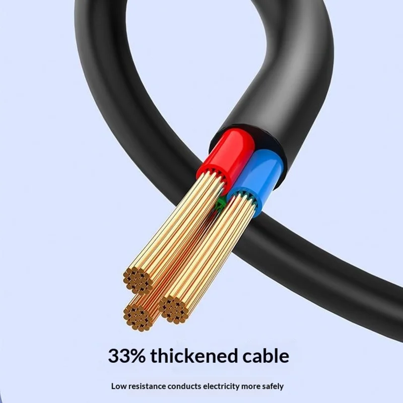 LDNIO SC3319 65W GaN Regleta de Enchufes 3 Salidas AC 3 Puertos USB Cargador de Escritorio Enchufe de Pared con Cable de 2m
