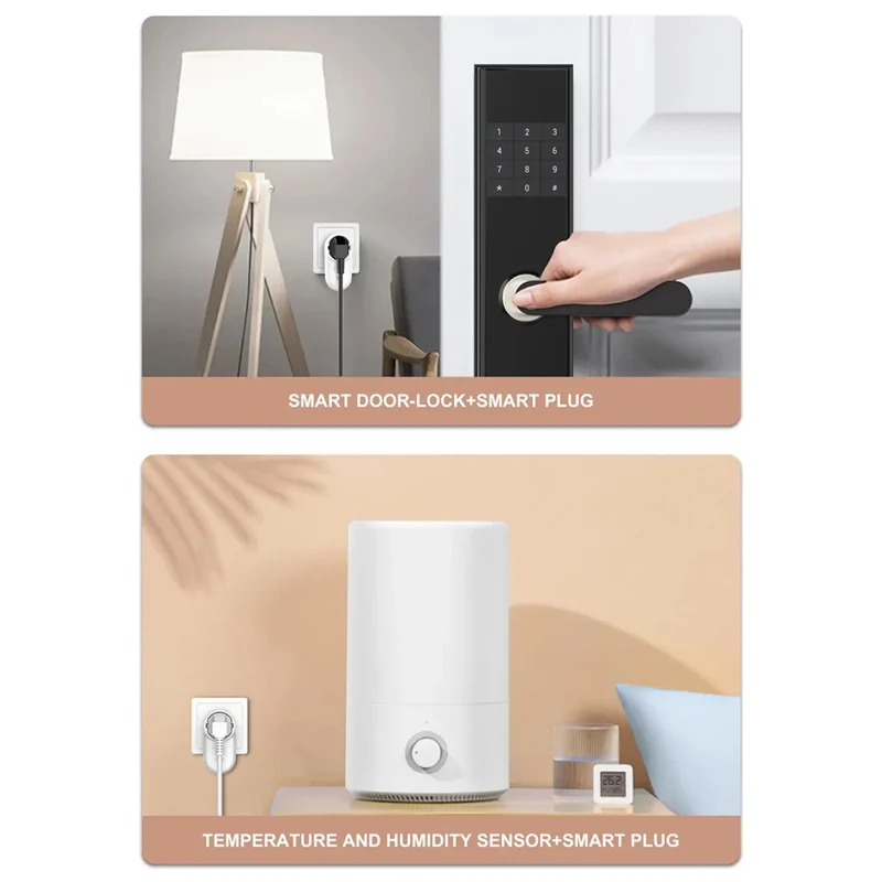 LDNIO SEW1058 4000W Tomada Inteligente WiFi 16A Tomada de Parede com Controlo Remoto e Luz LED - Branco